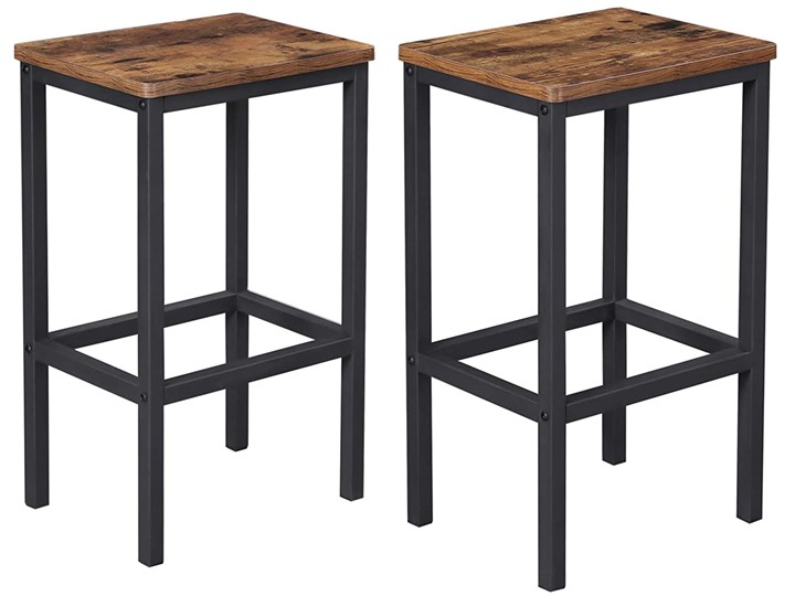 TABORETY BAROWE LBC65X▪️ 2051 ▪️ RUSTYKALNY BRĄZ 2 SZTUKI SZYBKA WYSYŁKA Głębokość 30 cm Wysokość 65 cm Szerokość 40 cm Styl Nowoczesny Kolor Brązowy