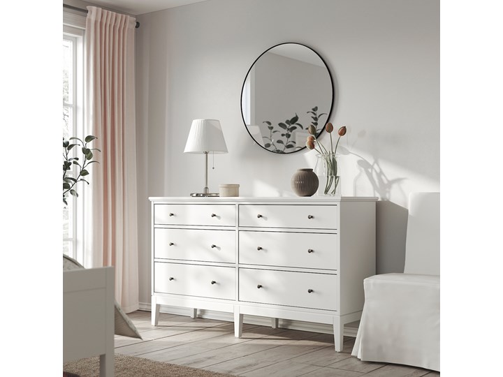 IKEA IDANÄS Zestaw mebli do sypialni 4 szt, Biały, 140x200 cm Pomieszczenie Sypialnia Kategoria Zestawy mebli do sypialni