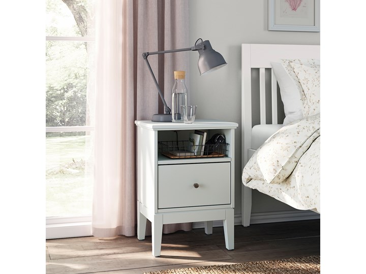 IKEA IDANÄS Zestaw mebli do sypialni 4 szt, Biały, 140x200 cm Pomieszczenie Sypialnia