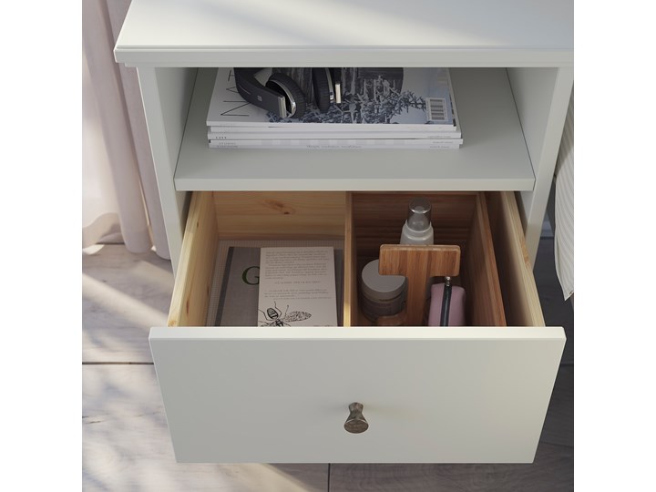 IKEA IDANÄS Zestaw mebli do sypialni 4 szt, Biały, 140x200 cm Pomieszczenie Sypialnia