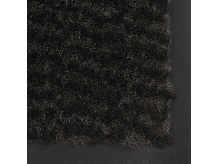 vidaXL Prostokątna wycieraczka przed drzwi 80 x 120 cm, czarna Tworzywo sztuczne Kolor Czarny Kategoria Wycieraczki