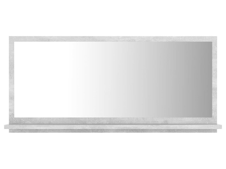 vidaXL Lustro łazienkowe, szarość betonu, 80x10,5x37 cm, płyta wiórowa Pomieszczenie Łazienka Prostokątne Ścienne Styl Nowoczesny