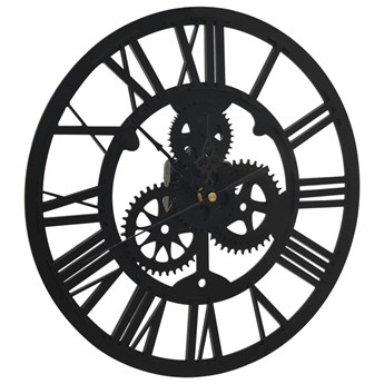 vidaXL Zegar ścienny, czarny, 30 cm, akrylowy