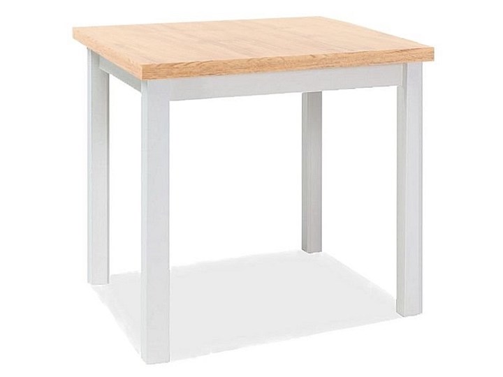 Klasyczny stół nierozkładany Adam 90x65 Drewno Kolor Beżowy Wysokość 75 cm Wysokość 90 cm Płyta MDF Pomieszczenie Stoły do jadalni