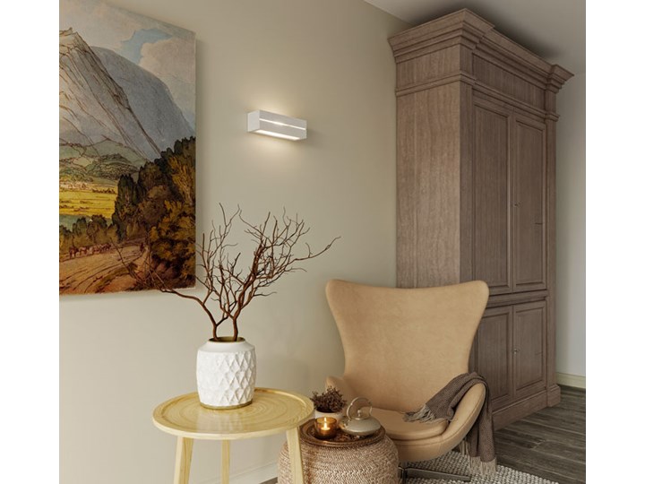Kinkiet ceramiczny nad lustro E710-Vego Styl Minimalistyczny Ceramika Kolor Biały