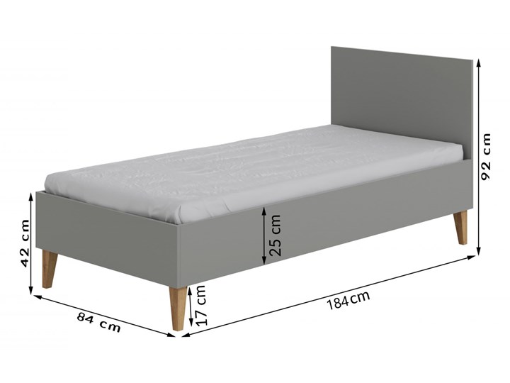 Skandynawskie łóżko dziecięce Maurycy 4X 80x180 - białe Kolor Biały Rozmiar materaca 90x200 cm