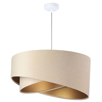 Beżowo-złota lampa wisząca glamour - EX982-Sonelo