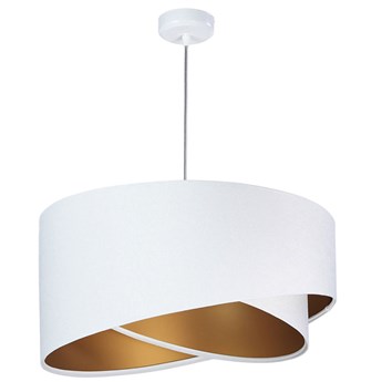 Biało-złota lampa wisząca nad stół - EX988-Selma