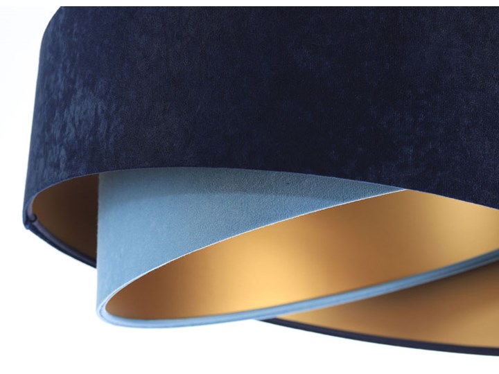 Granatowo-złota lampa wisząca glamour - EX994-Lorisa Metal Tworzywo sztuczne Lampa inspirowana Tkanina Kategoria Lampy wiszące Ceramika Szkło Lampa z abażurem Beton Pomieszczenie Przedpokój
