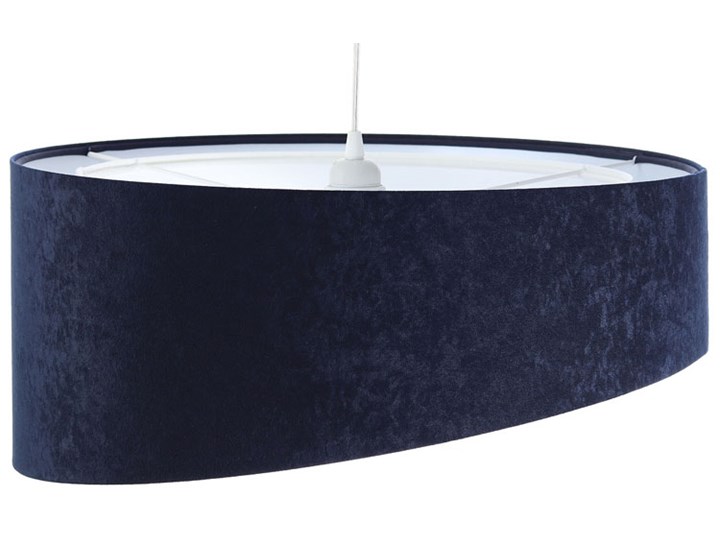 Granatowo-biała lampa wisząca nad stół - EX995-Rema Lampa z abażurem Tkanina Styl Glamour Tworzywo sztuczne Metal Beton Ceramika Szkło Lampa inspirowana Styl Skandynawski
