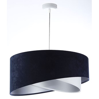 Granatowo-srebrna lampa wisząca nad stół - EX995-Rema