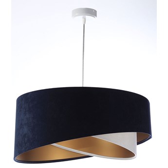 Granatowo-złota lampa wisząca nad stół - EX995-Rema