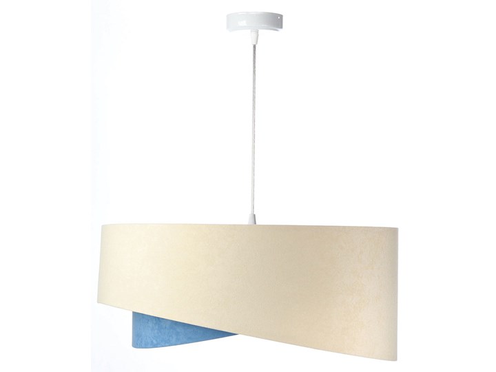 Beżowo-biała skandynawska lampa wisząca - EX998-Olida Tkanina Styl Minimalistyczny Lampa z abażurem Tworzywo sztuczne Metal Pomieszczenie Kuchnia