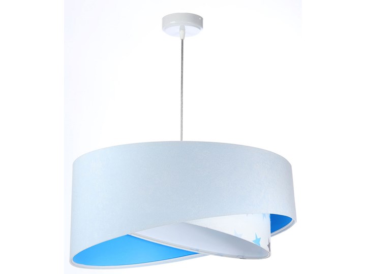 Biało-niebieska lampa wisząca dla dziecka - EXX09-Masza Kolor Kolor Biały