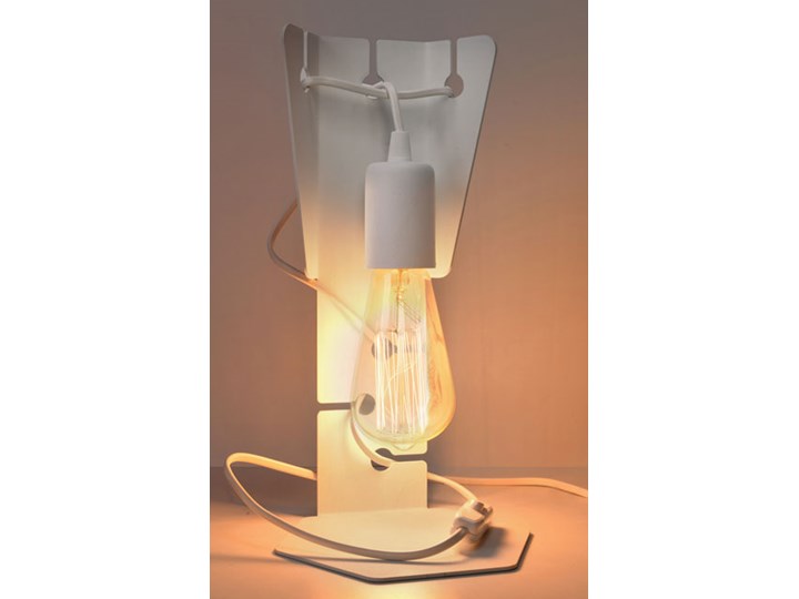 Biała loftowa lampka na biurko - EXX248-Arbo Wysokość 31 cm Stal Lampa dekoracyjna Styl Nowoczesny