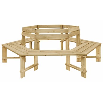 Drewniana ławka pod pień drzewa - Tiffany 4X