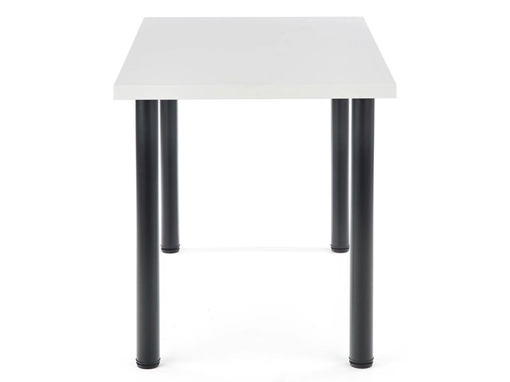 Biały minimalistyczny stół - Berso 3X Wysokość 75 cm Drewno Stal Wysokość 120 cm Płyta MDF Średnica