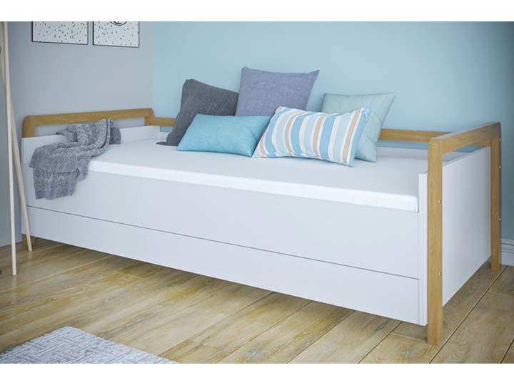 Dziecięce łóżko tapczan z szufladą - Benny 6X Rozmiar materaca 80x180 cm Płyta MDF Drewno Płyta meblowa Kategoria Łóżka dla dzieci