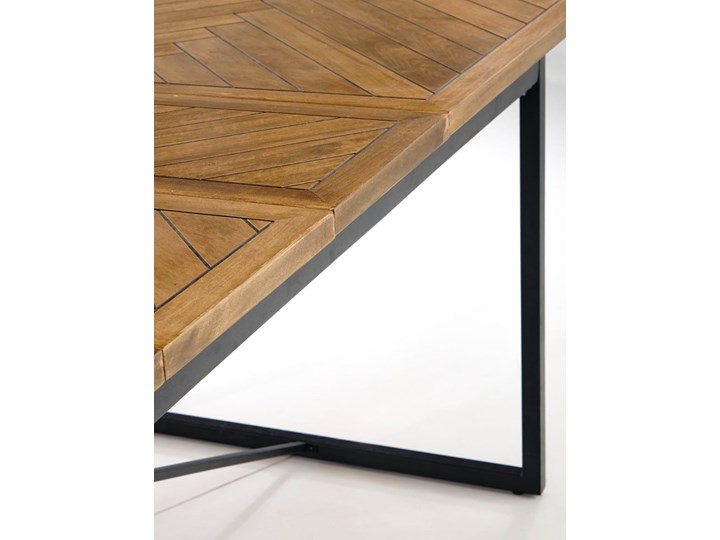 Duży prostokatny rozkładany stół - Hermes Płyta MDF Drewno Wysokość 77 cm Stal Kategoria Stoły kuchenne