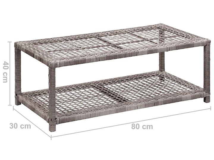 Szare siedzisko do przedpokoju z półką na obuwie - Brenan Materiał nóżek Metal Styl Nowoczesny