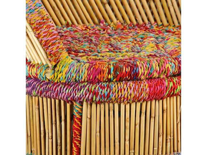 Drewniany fotel wypoczynkowy - Zeng Szerokość 44 cm Szerokość 60 cm Metal Styl Skandynawski Drewno Styl Rustykalny