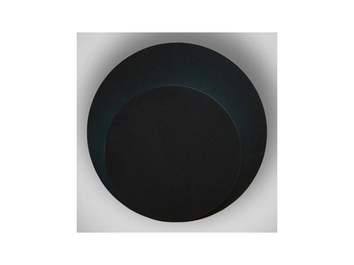 Czarny okrągły nowoczesny kinkiet - D028-Tavon Drewno Kinkiet LED Kinkiet łazienkowy Styl Industrialny Metal Styl Skandynawski