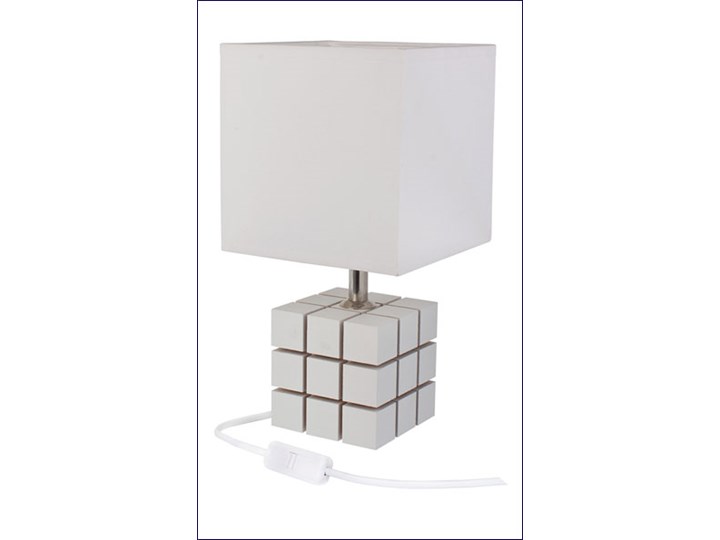 Biała lampka nocna dziecięca kostka - S187-Rubles Kolor Biały Lampa biurkowa Lampa stojąca Kategoria Lampy dziecięce