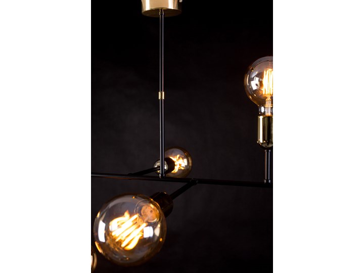 Czarny nowoczesna lampa wiszaca - D044-Mingo Lampa inspirowana Metal Pomieszczenie Jadalnia