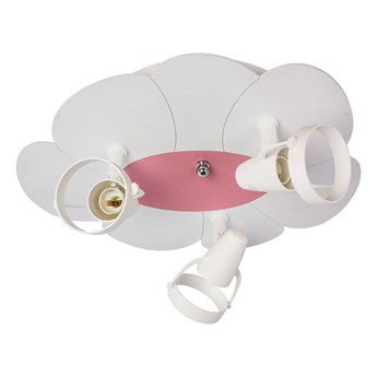 Biało-różowa dziecięca lampa sufitowa - S212-Gersa