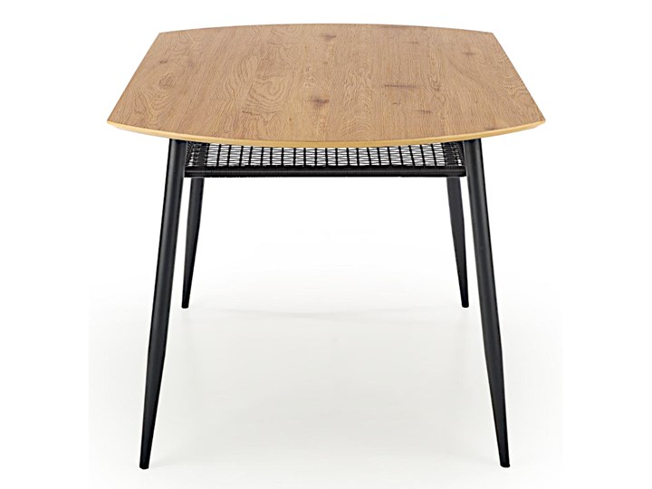 Duży stół do jadalni - Lumos Stal Drewno Płyta MDF Wysokość 77 cm Średnica