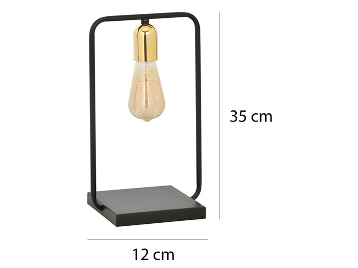 Biała loftowa nowoczesna lampka nocna - D068-Rokka Metal Lampa nocna Drewno Wysokość 35 cm Styl Industrialny