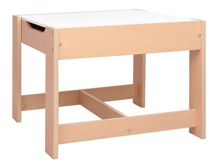 Biały wielofunkcyjny stolik dziecięcy z krzesłami - Tippo Kategoria Zestawy mebli dziecięcych Pomieszczenie Pokój przedszkolaka