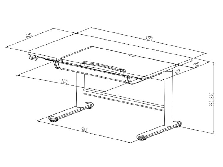 Różowe dziecięce biurko elektryczne - Tobiso 3X Biurko regulowane Biurko z nadstawką Szerokość 80 cm Płyta meblowa Głębokość 60 cm Drewno Szerokość 120 cm Metal Styl Skandynawski