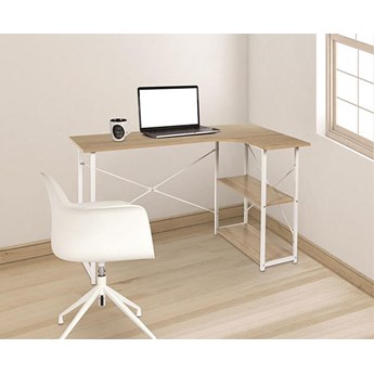 Skandynawskie biurko białe - Nildi