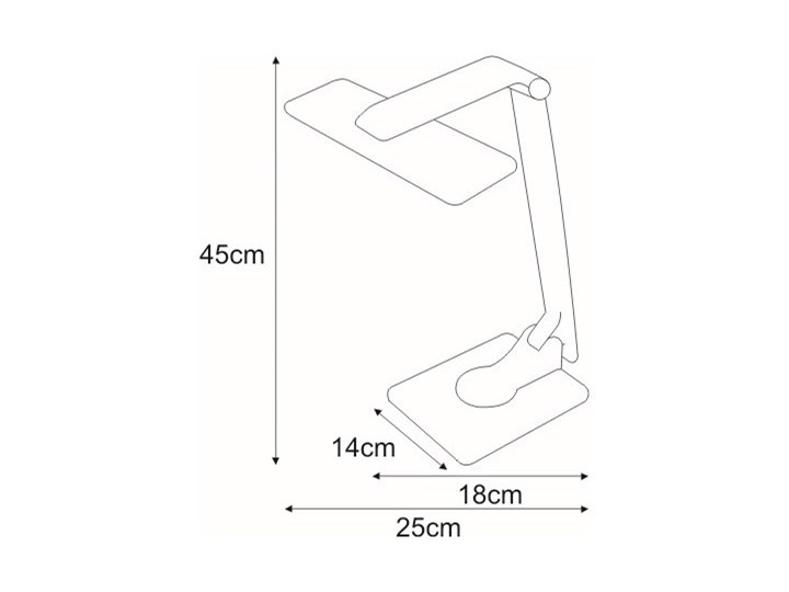 Biała dotykowa lampka do biurka LED - S263-Frino Tworzywo sztuczne Lampa biurkowa Wysokość 45 cm Pomieszczenie Sypialnia
