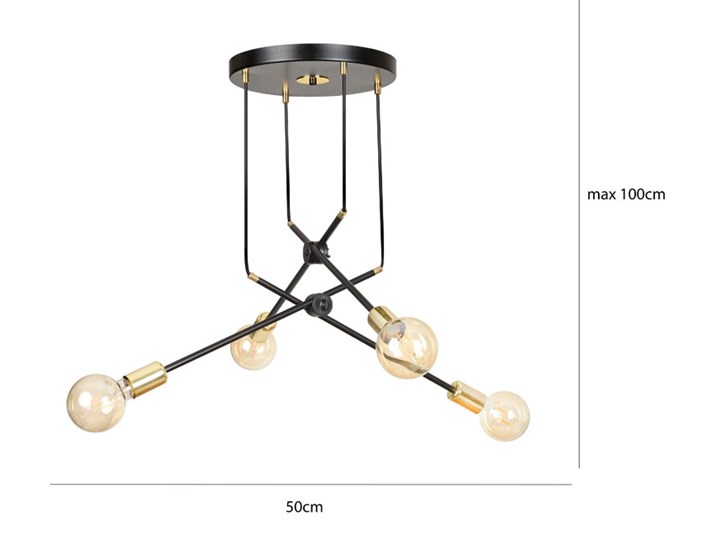 Biała regulowana lampa wisząca - D091-Notia Lampa z abażurem Pomieszczenie Salon Metal Pomieszczenie Kuchnia