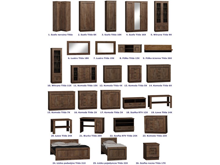 Szafka nocna dąb lefkas - Tilda 17X Drewno Płyta meblowa Typ Nocne Szerokość 40 cm Metal Płyta laminowana Wysokość 50 cm Głębokość 44 cm Płyta MDF Pomieszczenie Salon