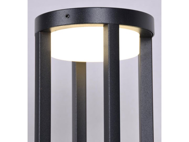 Czarna stojąca lampa zewnętrzna LED słupek - S339-Helfi Słupek ogrodowy Lampa stojąca Lampa LED Kolor Czarny