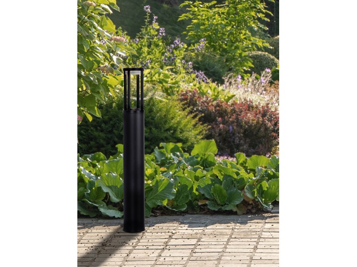 Czarna stojąca lampa zewnętrzna LED słupek - S339-Helfi Słupek ogrodowy Lampa LED Lampa stojąca Kolor Czarny