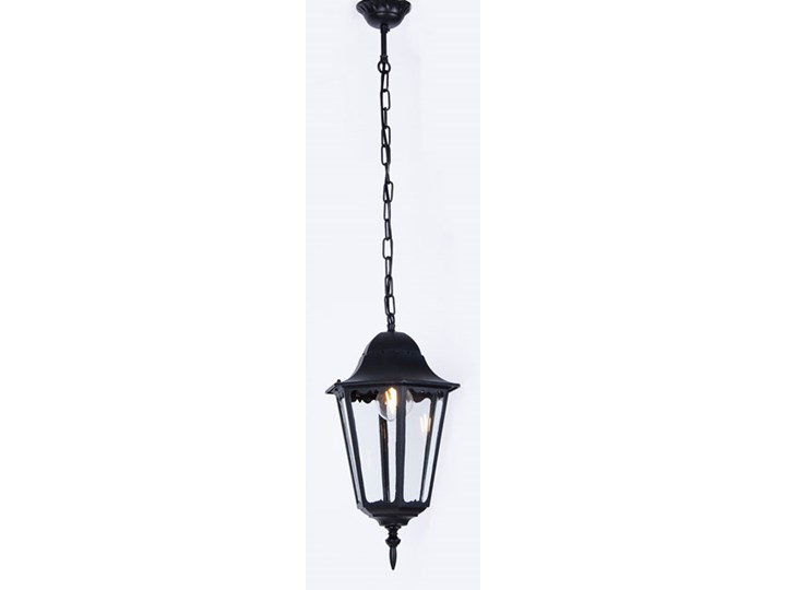 Czarna lampa wisząca ogrodowa retro - S353-Tirma Kolor Czarny