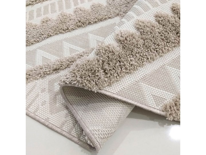 Beżowy miękki dywan w stylu boho - Romser Dywany 120x170 cm Pomieszczenie Salon