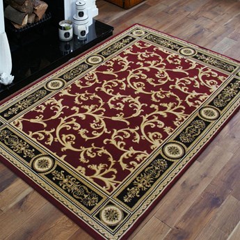 Czerwony prostokątny dywan klasyczny - Nesso