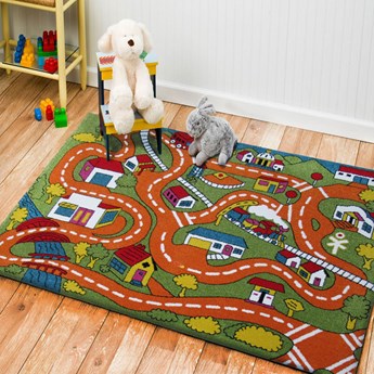 Prostokątny dywan dziecięcy Poxit - miasteczko 1