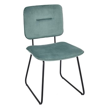 Szare krzesło welwetowe - Monroi