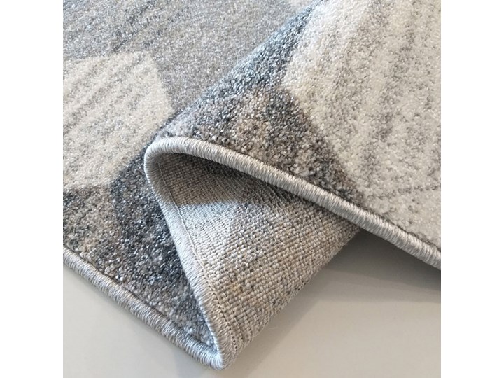 Szary nowoczesny dywan w sześciokąty - Howard Dywany Jedwab 80x150 cm Syntetyk Pomieszczenie Salon