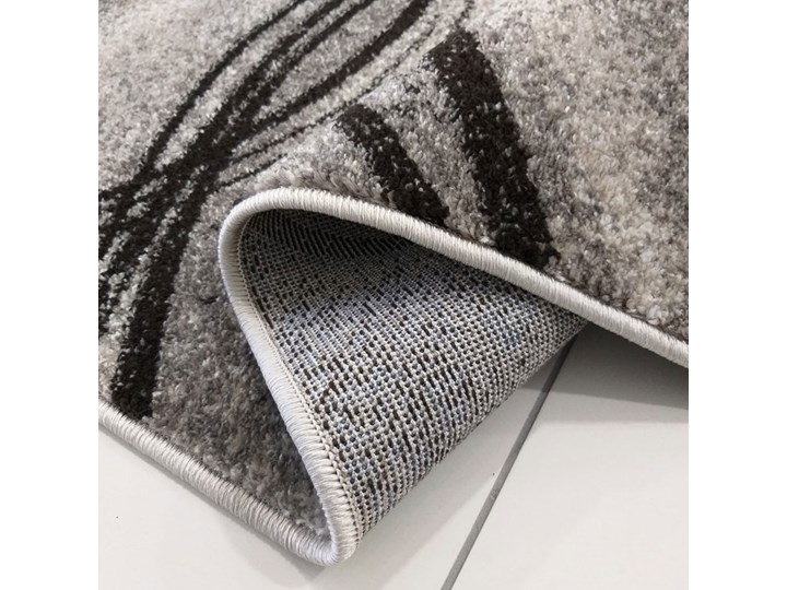 Szary nowoczesny wzorzysty dywan - Sengalo 8X Pomieszczenie Kuchnia Syntetyk 60x100 cm Dywany Kategoria Dywany