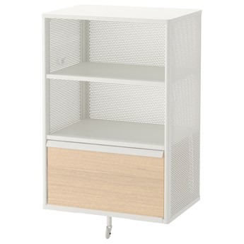 IKEA BEKANT Szafka, siatka/biały, 61x101 cm