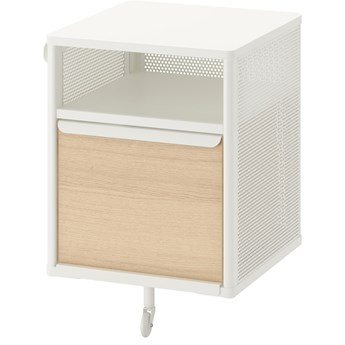 IKEA BEKANT Szafka, siatka/biały, 41x61 cm