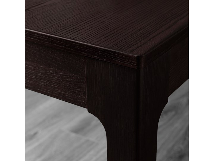 IKEA EKEDALEN / TOSSBERG Stół i 4 krzesła, metal szary/ciemnobrązowy, 120/180 cm Pomieszczenie Salon