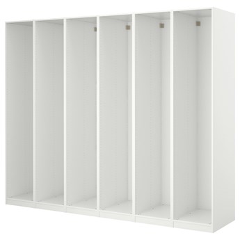 IKEA PAX 6 obudów szaf, biały, 300x58x201 cm